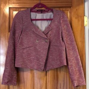 Cropped Textured Blazer